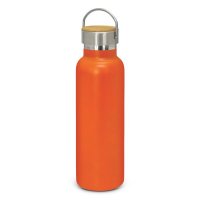 Nomad Eco Vacuum Bottle - Stainless Steel with a Bamboo Veneer Orange