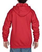 Gildan Heavy Blend Youth Full Zip Hooded Sweatshirt Red S