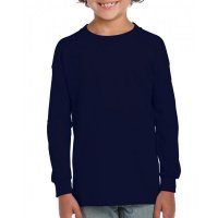 Gildan Navy Long Sleeve T-Shirts Youth