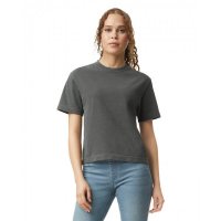 Asphalt Boxy Comfort Colors Cropped T-Shirts