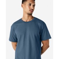 Cotton Crew Neck Indigo Thick T-Shirts