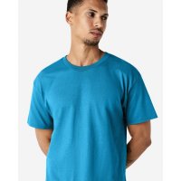 Cotton Crew Neck Sapphire Thick T-Shirts