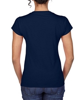Gildan Softstyle Ladies' V-Neck T-Shirt Navy 2XL