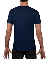 Gildan Sofystyle Adult V-Neck T-Shirt Navy M