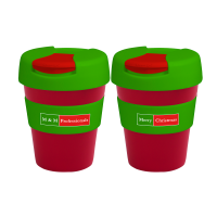 Reusable Eco Cup Karma Kup Christmas with Flip Closure (G1960) 320ml