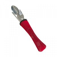 food grade stainless steel cutlery set red bag