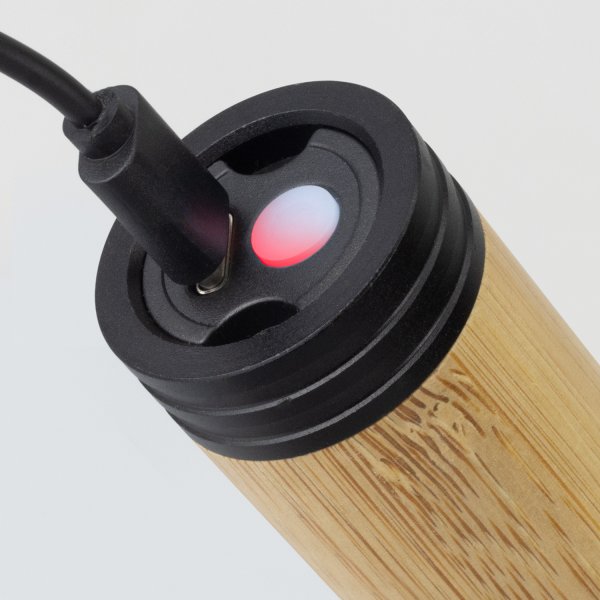 Bamboo Barrel Custom Logo Lumina Rechargeable Torch Biz Builder Mobile ...