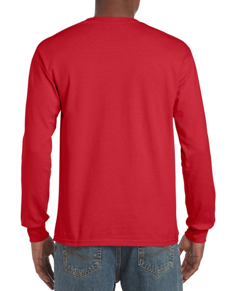 Gildan Ultra Cotton Adult Long Sleeve T-Shirt Red S