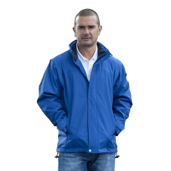 Custom Logo Branded Waterproof Jackets Detachable Sleeve | Black Blue ...