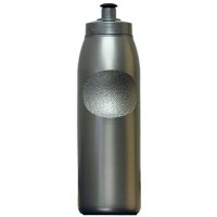 Sports Bottle BPA FREE Silver Gripper Style (SQ0301Silver)